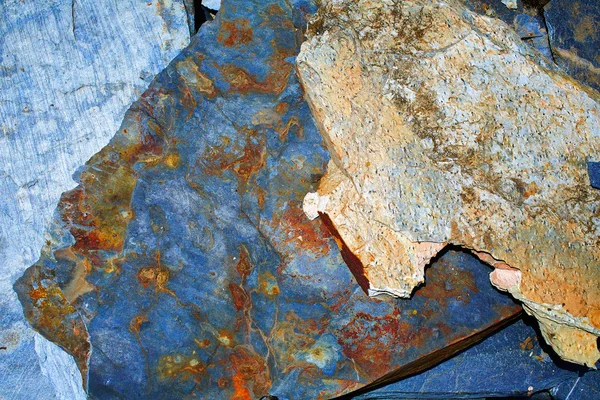 Way of Saint James slate stone in Galicia — Stock Photo, Image
