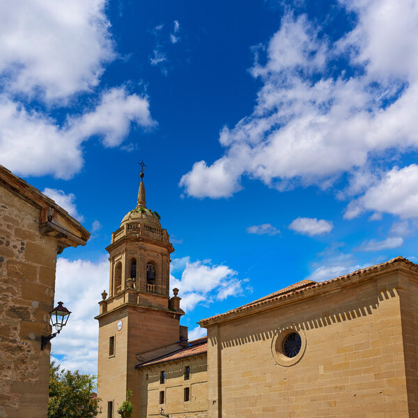 Granon church in The way of Saint James in La Rioja Logrono