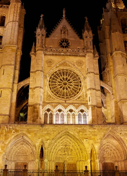 在西班牙卡斯蒂利亚-莱昂大教堂 — 图库照片