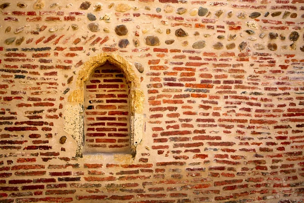 Kathedrale von leon seitliche wand in kastilien spanien — Stockfoto