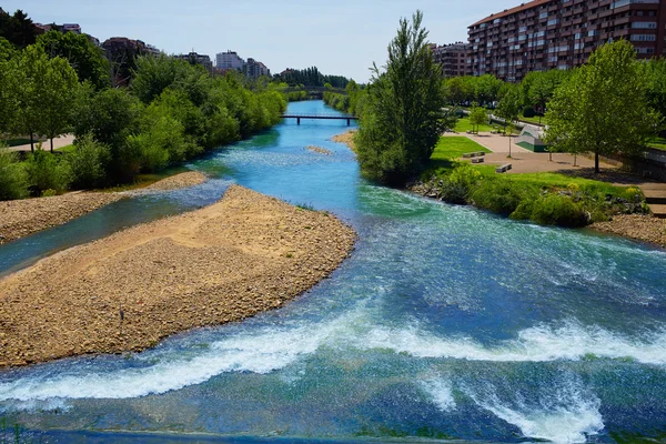 Bernesga river bridge in Leon Way of Saint James — Stock Photo, Image