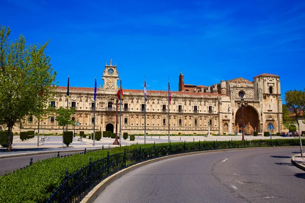 San Marcos in Leon at the way of Saint James — Stock Photo, Image