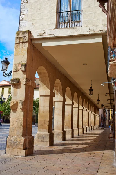 Camino Saint James Logrono Arcades Mercado plaza —  Fotos de Stock