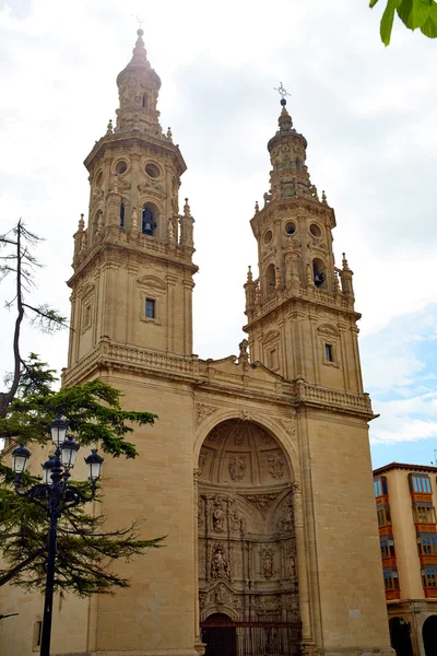 로그로 뇨 대성당의 산타 마리아 라가 브리 돈다 — 스톡 사진