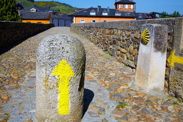 Jakobsweg von molinaseca el bierzo leon — Stockfoto