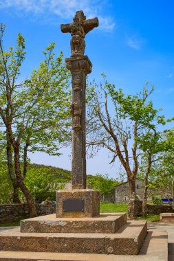 O Cebreiro yanında bulunan Galiçya Saint James yol