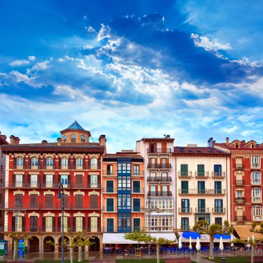 Pamplona Navarra İspanya plaza del Castillo Meydanı