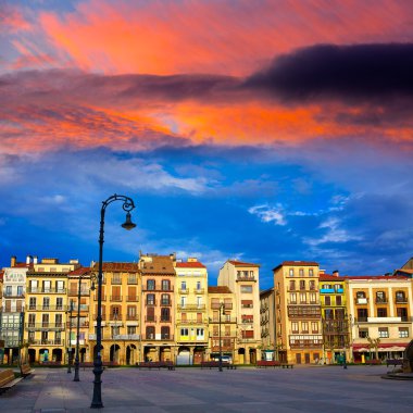 Pamplona Navarra İspanya plaza del Castillo Meydanı