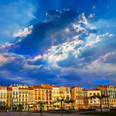 Pamplona Navarra İspanya plaza del Castillo Meydanı