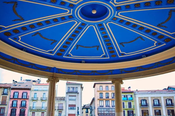 Pamplona, Navarra Spanyolországban plaza del Castillo tér — Stock Fotó