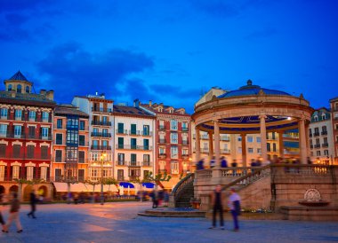 Pamplona Navarra İspanya plaza del Castillo Meydanı