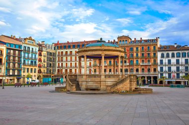 Pamplona Navarra İspanya plaza del Castillo Meydanı