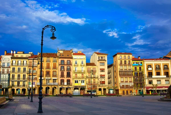 Praça Pamplona Navarra Espanha praça del Castillo — Fotografia de Stock