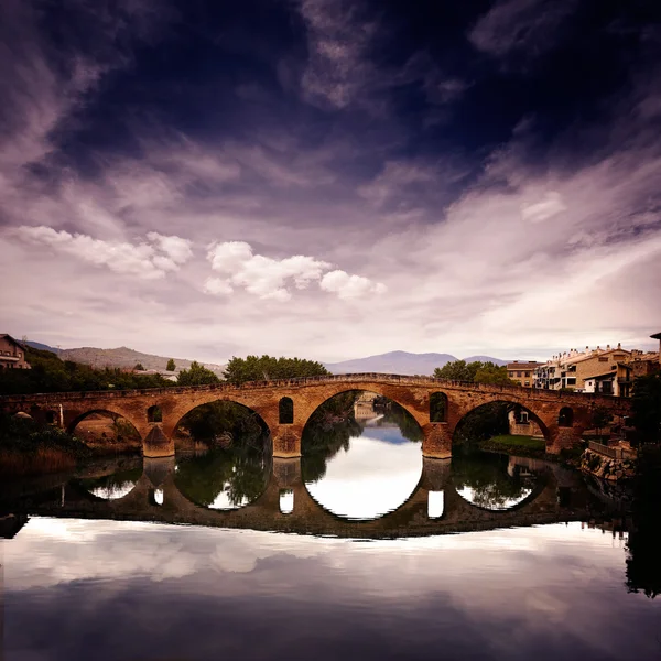 Puente de la Reina à Saint James Way pont — Photo