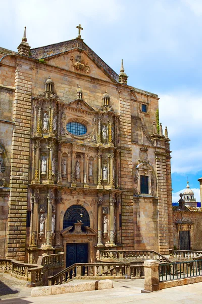 Santiago de Compostela konec Saint James Way — Stock fotografie