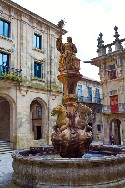 Santiago de Compostela einde van Saint James manier — Stockfoto