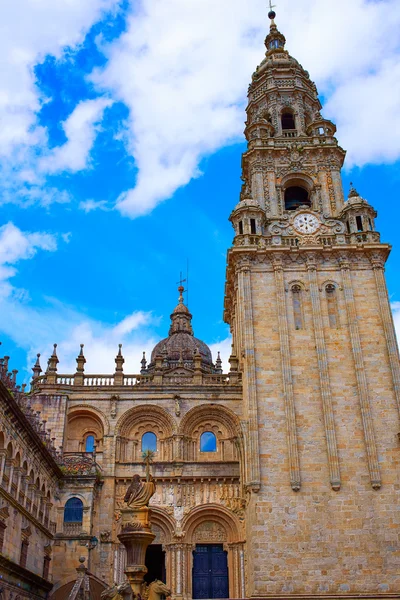 Santiago de Compostela konec Saint James Way — Stock fotografie