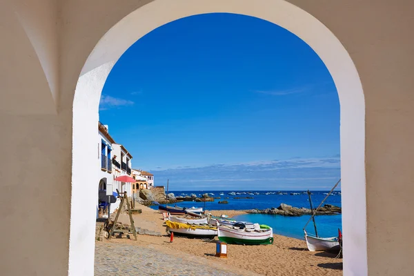 Calella de Parafrugell en la Costa Brava de Girona — Foto de Stock