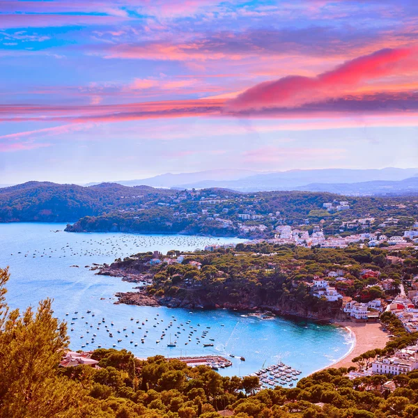 Costa Brava Calella vista aérea girona Catalunha — Fotografia de Stock