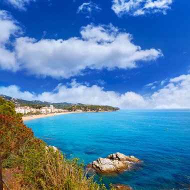 Costa Brava beach Lloret de Mar Katalonya İspanya