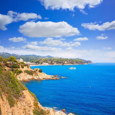 Costa Brava beach Lloret de Mar Katalonya İspanya
