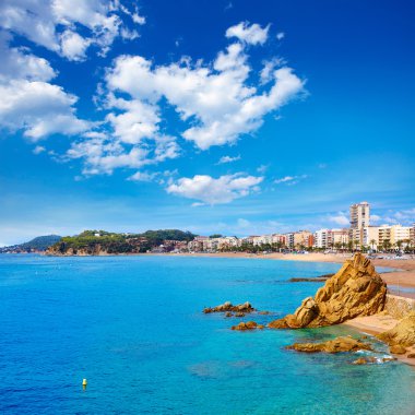 Bir Lloret de Mar plaj Costa Brava Katalonya