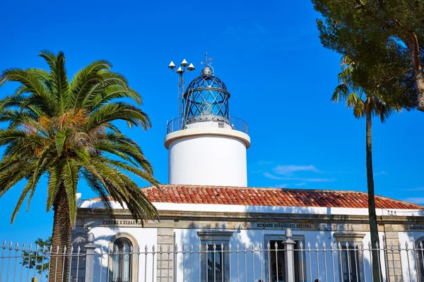 Μακριά Girona Costa Brava φάρο του Σαν Σεμπαστιάν — Φωτογραφία Αρχείου