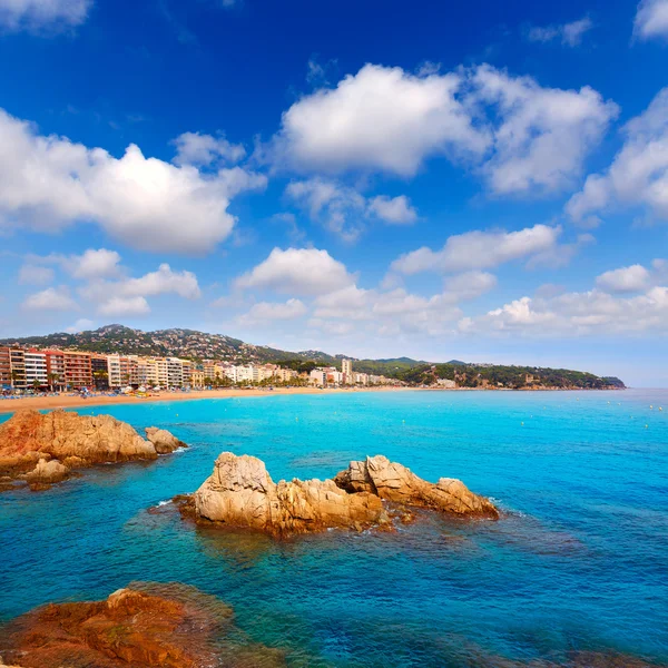 Costa Brava strand Lloret de Mar, Catalonië Spanje — Stockfoto
