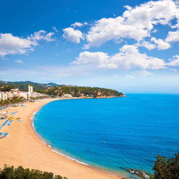 Costa Brava plaży Lloret de Mar Hiszpania Katalonia — Zdjęcie stockowe
