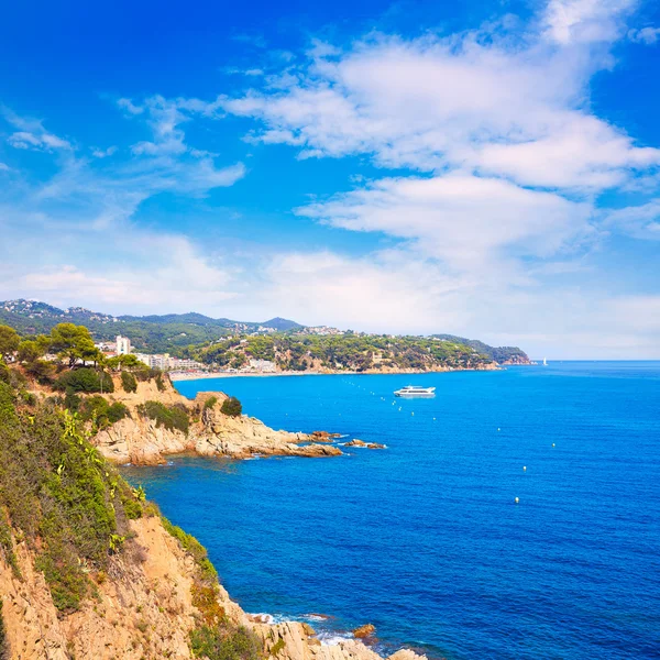 Costa Brava plaży Lloret de Mar Hiszpania Katalonia — Zdjęcie stockowe