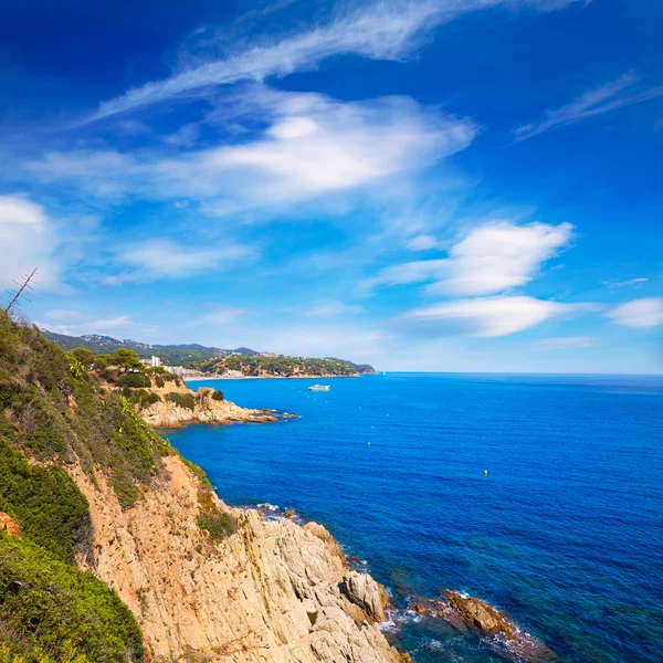 Costa Brava plaży Lloret de Mar Hiszpania Katalonia — Zdjęcie stockowe