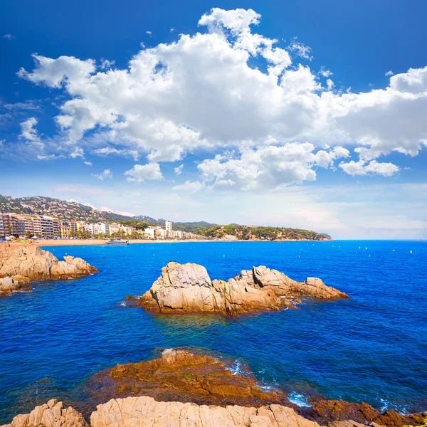 Costa Brava beach Lloret de Mar Katalonya İspanya — Stok fotoğraf