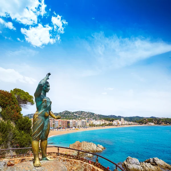 Meer Frau in lloret de mar mujer marinera — Stockfoto