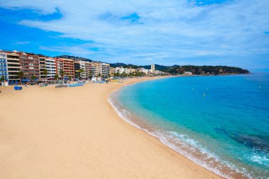 Costa Brava beach Lloret de Mar Catalonia Spain clipart