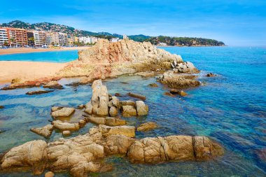 Costa Brava beach Lloret de Mar Katalonya İspanya