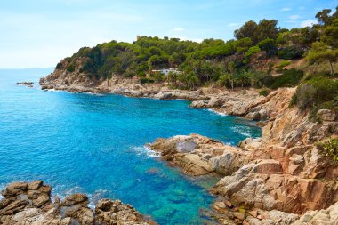 Costa Brava beach Lloret de Mar Katalonya İspanya