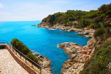 Costa Brava beach Lloret de Mar Katalonya İspanya