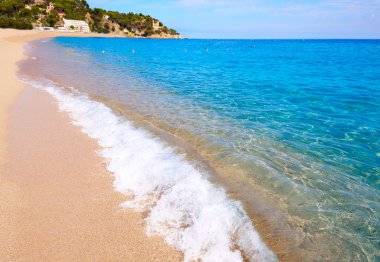 Costa Brava beach Lloret de Mar, İspanya