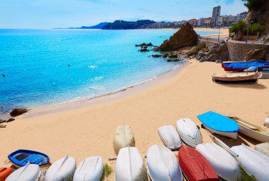 Bir Lloret de Mar Sa Caleta Beach'te costa Brava