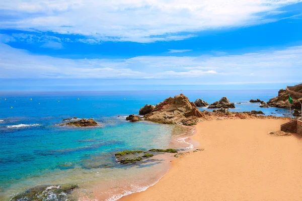 Costa Brava playa Lloret de Mar Cataluña España — Foto de Stock