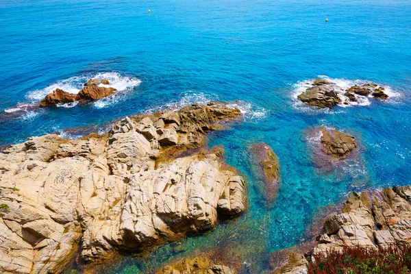 Praia da Costa Brava Lloret de Mar Catalunha Espanha — Fotografia de Stock