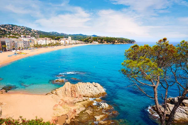 Spiaggia di Costa Brava Lloret de Mar Catalogna Spagna — Foto Stock