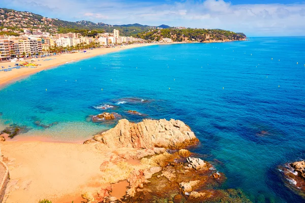 Costa Brava stranden Lloret de Mar Katalonien Spanien — Stockfoto