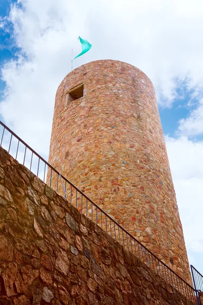 Sant Joan castle in Lloret de Mar at Costa Brava — Stock Photo, Image