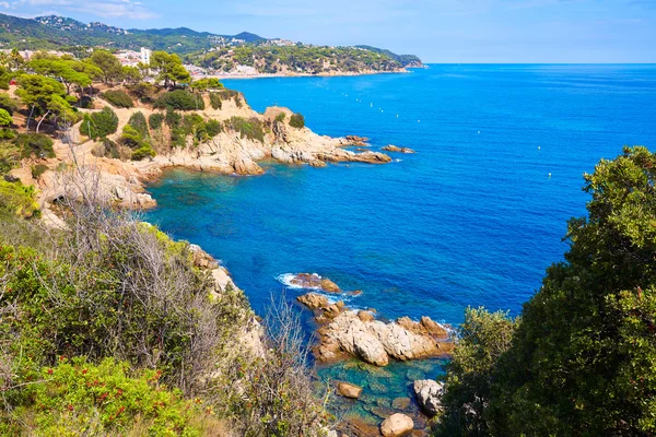 Costa Brava stranden Lloret de Mar Katalonien Spanien — Stockfoto