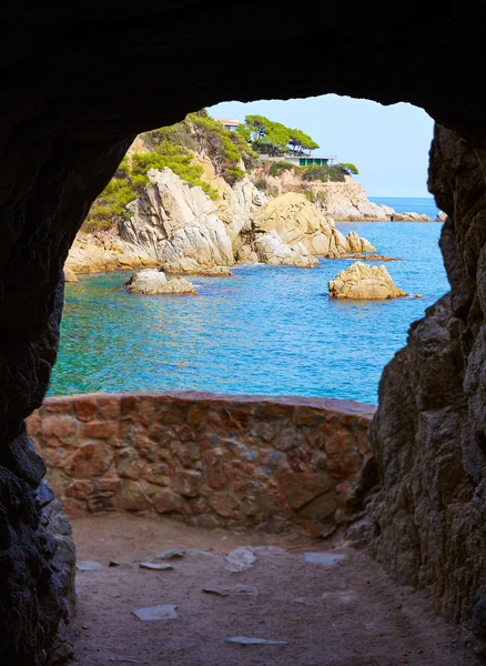 Cami de Ronda izlemek Lloret de Mar, Costa Brava — Stok fotoğraf