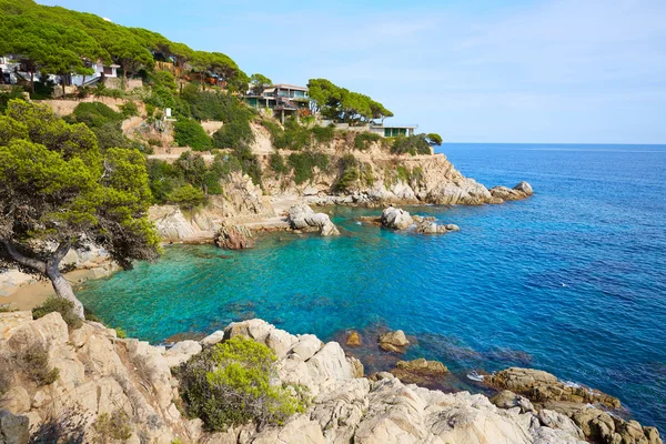 布拉瓦海岸略雷特 de Mar 海滩 Camins de 龙达 — 图库照片