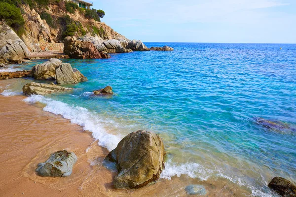 布拉瓦海岸略雷特 de Mar 海滩 Camins de 龙达 — 图库照片