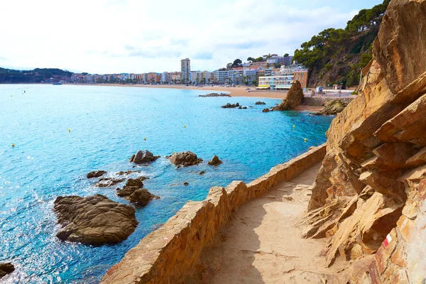 Cami de Ronda spåra Lloret de Mar på Costa Brava — Stockfoto