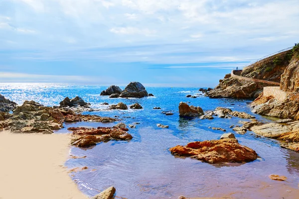 Lloret de Mar playa de la Costa Brava Cataluña —  Fotos de Stock